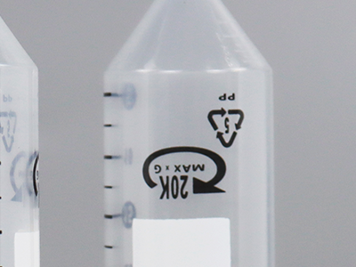 管體標(biāo)有最大離心力標(biāo)識(shí)