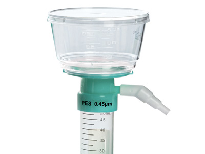 50mm直徑膜，外置抽真空接口，可直接過濾至50mL離心管中，減少不必要的移液步驟