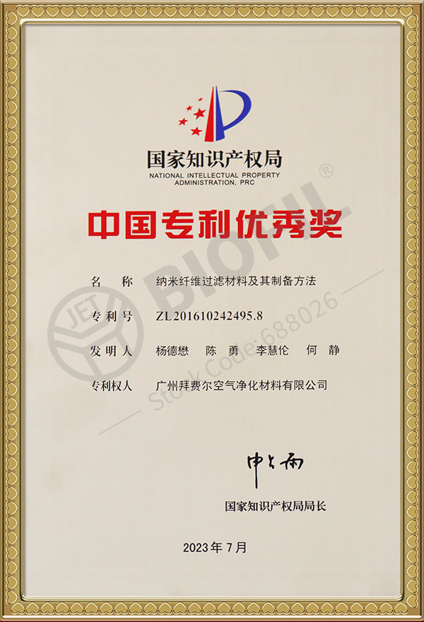 中國專利優(yōu)秀獎(jiǎng)